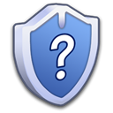 question, security Black icon