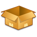 shipment, Box, Empty, product Black icon