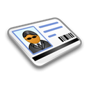 card, security Black icon
