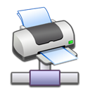printer, network Black icon