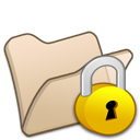 locked, Folder, Beige Wheat icon