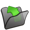 Folder, parent Black icon