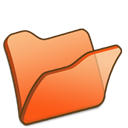 Folder, Orange Black icon