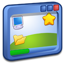 Desktop, windows SteelBlue icon