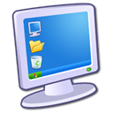 Computer, monitor, screen Lavender icon