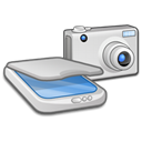 Scanner, &, Camera Black icon