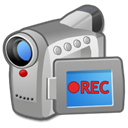 record, Camera, video, handheld camera DarkGray icon