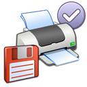 default, Floppy, printer Black icon