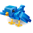 bird, twitter Black icon