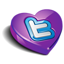 twitter, bookmark, Heart, Favorite, love, valentine's day Black icon