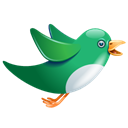 Animal, twitter, bird Black icon