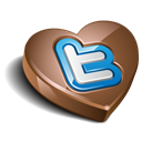 twitter, Chokolate Black icon