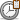 Clock, Copy Gray icon