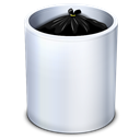 Garbage, Dock, Trash, Full, recycle bin Black icon