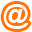 Email, Ampersand DarkOrange icon