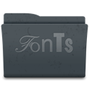 Fonts, Folder DarkSlateGray icon