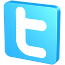 Blue, twitter, twitter button, snap, pin, knob, tack Turquoise icon