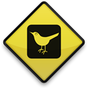 twitter, bird, sign Black icon