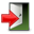Exit, Application, Gnome DarkSlateGray icon