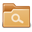 Gnome, Folder, search, saved SandyBrown icon