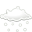 weather, Gnome, Snow LightGray icon