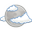 weather, Gnome, Clouds, night, few Silver icon
