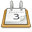 Gnome, office, Calendar Gray icon
