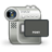 Camera, video, Gnome, 48 Gray icon