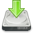 save, download, Disk Gray icon