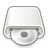 Gnome, optical, drive, 48 WhiteSmoke icon