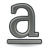48, Text, underline, Gnome, Format DarkSlateGray icon