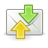 48, Gnome, receive, send, mail Gray icon