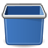 Gnome, Trash, 48 SteelBlue icon