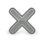 x, Close DimGray icon