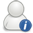 48, user, Info Gray icon