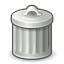 Trash, recycle bin, delete, trash can Black icon