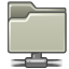 64, Gnome, Remote, Folder Silver icon