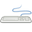 Keyboard, Gnome, 64, input Black icon