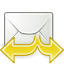 All, 64, mail, reply, Gnome Black icon