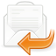 mail, 64, replied, Gnome WhiteSmoke icon