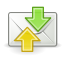 send, 64, mail, receive, Gnome Black icon
