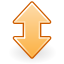 Gnome, Object, 64, vertical, Flip Black icon