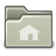 Gnome, 64, user, Home Silver icon