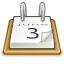 office, Calendar, 64, Gnome Black icon