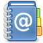 contacts, Address book SteelBlue icon