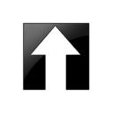 Up, Designbump, Arrow Black icon