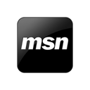 microsoft, Msn Black icon