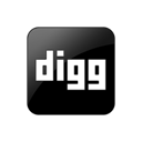 Digg Black icon