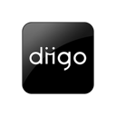 Logo, 099297, square, Diigo Black icon