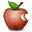 Fruit, red, Apple DarkOliveGreen icon